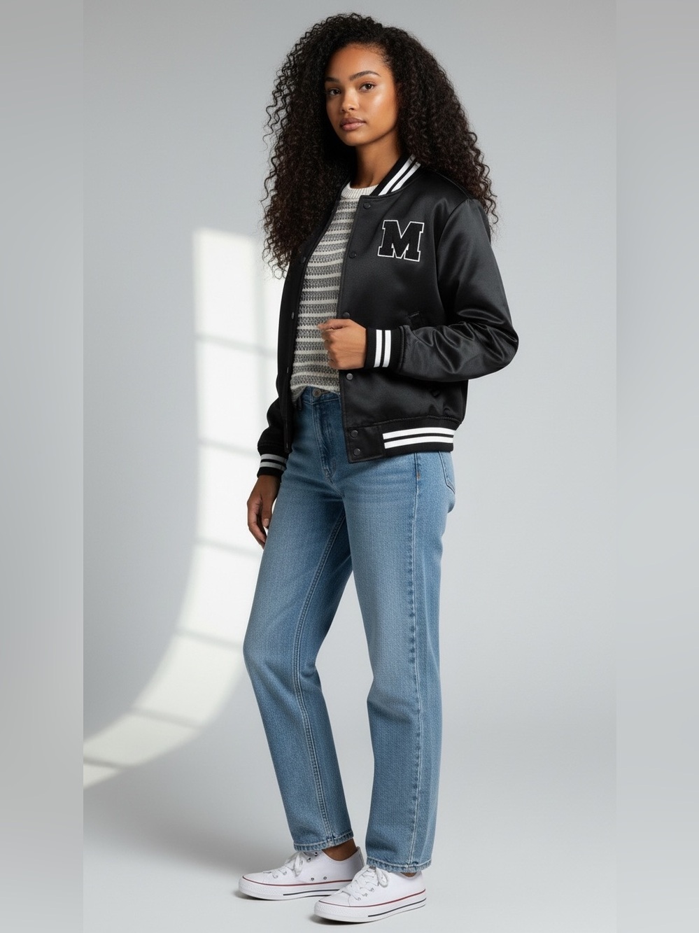 Madden Girl Varsity Jacket Size XS